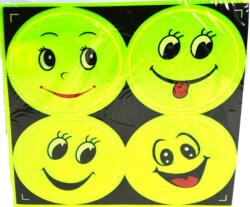  Fényvisszaverő Matricák gyerekeknek Smiley fényvisszaverő 4 Db (AG11)
