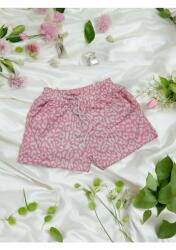  Rózsaszín Leopárdmintás Rövidnadrág Megkötővel S/m 5IA (enşort2/Pembe Leopar)