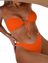 Shein Fürdőruha Bikini Kétrészes Narancssárga M 9G