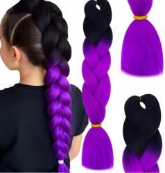  Ombre jumbo zsinór fekete-lila Ombre 120 cm