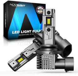 NOVSIGHT Lampă Auto și Motocicletă HB4-9006 / T11 Canbus LED 6500K Alb Rece 12V 60W A500-T11-9006 (A500-T11-9006)