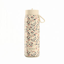 Estia Home Art Pulse Save The Aegean Reciclabil Sticlă Termos Oțel Inoxidabil Fără BPA 500ml Bloom Bej 01-42462 (01-42462)