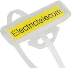 SapiSelco Eticheta 10x35mm cu capac transparent si suport prindere 1buc 062 129 111035 SapiSelco Italy (062 129 111035)