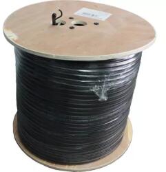 Well Cablu coaxial RG6 cu sufa 75R cupru ecranat cu folie Al +fire CUPRU 48x0.12mm Well (RG6MES-CU/CU-305-WL) - balutatech