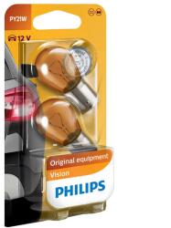 Philips Set 2x bec auto 12V 21W PY21W PHILIPS 52372930 portocaliu (52372930)