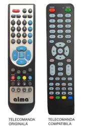  Telecomanda inlocuitoare receiver Alma HD S-2000 HD S-2100 HD S-2200 compatibil cu originalul (480) (22558)
