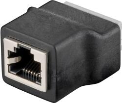 Goobay Adaptor bloc terminal cu 8 pini clema la RJ45 mama 8P8C Goobay 76737 (76737) - balutatech