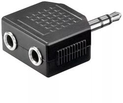 Goobay Adaptor Jack 3.5 mm stereo la 2x 3.5 mm stereo mama Goobay (11104) - balutatech