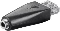 Goobay Adaptor USB 2.0 A mama - Jack 3.5 mm 3 pini mama Goobay (93982) - balutatech