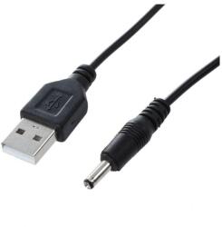 Gembird Cablu USB A mufa - DC 3.5 1.35 mufa negru 1.8m 24AWG GEMBIRD CC-USB-AMP35-6 (20772)