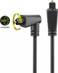 Goobay Cablu Toslink mufa Toslink mufa in unghi 1m ext 4mm Goobay (41594)