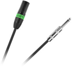 BST Cablu XLR 3 pini tata - JACK 6.35 mm MONO tata 3m negru BST PRO (XLRM-JACKM-3) - balutatech