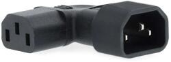 Nedis Conector alimentare IEC-320-C13 - IEC-320-C14 cotit Nedis CEGB11903BK (CEGB11903BK)