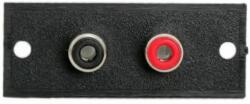 MNC Terminal RCA x2 prize incorporabil 50x20mm rosu negru M N C 05079 (05079)