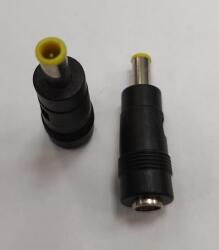  Mufa adaptoare alimentare DC 2.1x5.5 mm mama la 5.5x1.1 mm cu Pin in interior tata (19740)