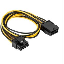 Akyga Cablu alimentare PCIe 8pin (6+2) tata - PCIe 8pin mama 40cm AKYGA AK-CA-82 (AK-CA-82) - balutatech