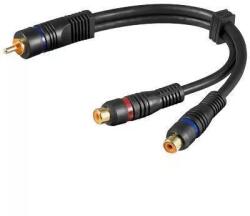 Goobay Cablu adaptor RCA la 2x RCA mama OFC dublu ecranat Goobay (14808)