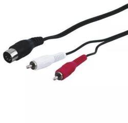 Goobay Cablu DIN 5 pini la 2x RCA 1.5m Goobay (50014) - balutatech
