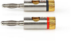 Nedis Set conectori banana tata 2buc PROFESIONAL aluminiu metal PROFIGOLD Nedis CATB26900GD (CATB26900GD) - balutatech