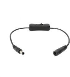 Somogyi Elektronic Cablu 15cm cu comutator pe fir mufe 2.1x5.5mm HOME (DC 1K)