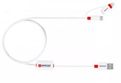 SKROSS Cablu USB Skross Buzz Line A tata - micro USB A tata 1m alb (CABLE-UUSB/BUZZ-1.0WE-SKRS) - balutatech