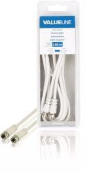 Valueline Cablu antena F tata - F tata 2m alb VALUELINE (VLSB41000W20) - balutatech