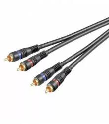 Goobay Cablu 2x RCA 3m OFC dublu ecranat Goobay (16090)