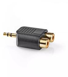 Nedis Adaptor Audio Stereo Jack 3.5 mm tata - 2x RCA mama aurit Nedis (CAGP22940BKG) - balutatech