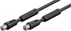 Goobay Cablu antena Coaxial tata - Coaxial mama 1.5m negru Goobay (50728) - balutatech