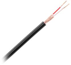 Azusa Cablu stereo pentru microfon 2x 20fire Cupru x0.12mm 6mm negru Azusa KAB0605A (KAB0605A)