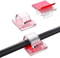 Well Set 24buc organizatoare de cabluri Well autoadezive transparente ORG-CABLE-S0224TT-WL (ORG-CABLE-S0224TT-WL)