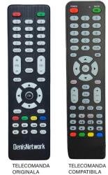  Telecomanda inlocuitoare TV DenisNetwork compatibil cu originalul cod ER1672 MFY1662 (567) (21707)