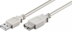 Goobay Cablu prelungitor USB A 2.0 tata USB A 2.0 mama 1.8m gri Goobay (68715) - balutatech
