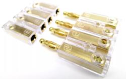 ACV Conector pentru difuzoare 4mm2 aurit mufa soclu insurubare ACV (30.4150-02)