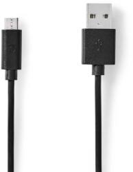 Nedis Cablu USB 2.0 USB-A - Micro USB 2m AWG28 24 negru Nedis CCGL60500BK20 (CCGL60500BK20)