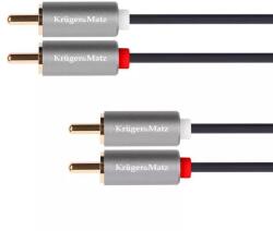 Krüger&Matz Cablu 2x RCA - 2x RCA 1m BASIC KrugerMatz (KM1213)