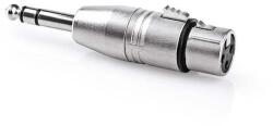 Nedis Adaptor audio stereo Jack tata 6.35 mm - XLR mama 3 pini Metal Nedis CAGP15941ME (CAGP15941ME) - balutatech