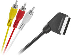 Cabletech Cablu SCART - 3x RCA audio+video 1.5m Cabletech KPO2716-1.5 (20979)