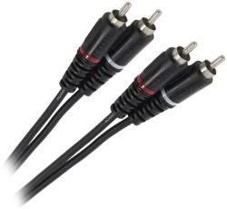 PLUGGER Cablu audio Professional 2x RCA tata - 2x RCA tata 6m PLUGGER PLU CABB RM0RM0 6M00 EAS (PLU CABB RM0RM0 6M00 EAS) - balutatech