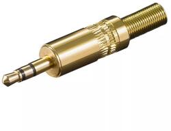 Goobay Mufa Jack 3.5 mm stereo tata metal aurit Goobay (11018) - balutatech