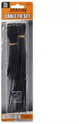 HANDY Coliere plastic negre 75buc Handy (16031)