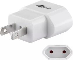 Goobay Adaptor de retea SUA Japonia la fisa Euro tip C CEE 7 16 mama 10A alb Goobay (45345)