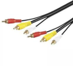 Goobay Cablu 3x RCA 1.5m video RG59 Goobay (50139) - balutatech