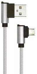 V-TAC Cablu micro USB 1m DIAMOND EDITION argintiu V-TAC (SKU-8636)