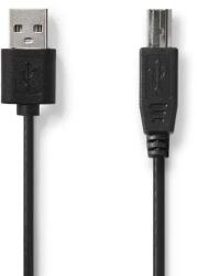 Nedis Cablu imprimanta USB 2.0 USB-A tata - USB-B tata 3m negru Nedis CCGL60101BK30 (CCGL60101BK30)