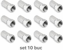 Cabletech Set 10 mufe F 6.8mm cu garnitura RG6 WTY0451-10 (WTY0451-10) - balutatech