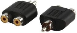 Well Set adaptor RCA tata - 2x RCA mama 2 bucati Well AC-016-BW (AC-016-BW) - balutatech
