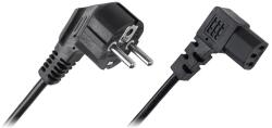 Cabletech Cablu alimentare PC 1.5m conectori la 90 grade Cabletech (KPO2772B) - balutatech