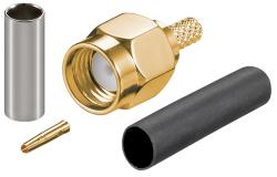 Goobay Conector RP-SMA tata cu sertizare RG174 RG316 Goobay (51695)