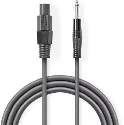 Nedis Cablu difuzor 1.5mm SPEAKON 2-pini mama - 6.35 mm tata 5m gri Nedis (COTH16200GY50) - balutatech
